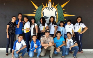 A visita foi uma ação da Escola Estadual Jorge Amado, de Araguaína
