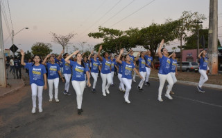 A marcha que saiu da Avenida Filadélfia, em frente à Feirinha, foi encerrada na Via Lago.