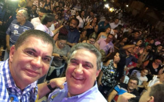 Amastha e prefeito de Gurupi, Laurez Moreira.