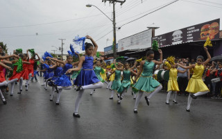 <em>O desfile cívico-militar em comemoração ao Dia da Independência</em>