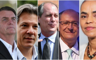 Candidatos à presidência da República.