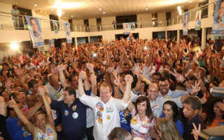 Reunião do governador e candidato à reeleição no Cristal Hall, em Palmas.