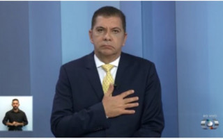Carlos Amastha durante debate na TV Anhanguera.