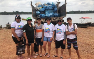 A recolha do lixo deixado pelos acampamentos já é tradição da ACIARA sempre no fim das temporadas de praia