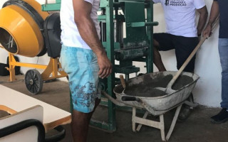 Reeducandos serão certificados pelo Curso de Capacitação em Blocos e Artefatos de Concreto