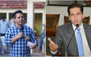 Deputado federal eleito Tiago Dimas e deputado estadual reeleito Olyntho Neto.