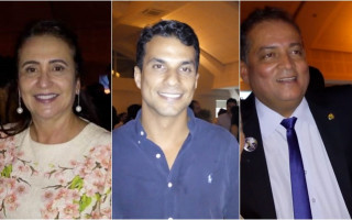 Três senadores do Tocantins: Kátia Abreu (PDT), Irajá Abreu (PSD) e Eduardo Gomes (MDB).
