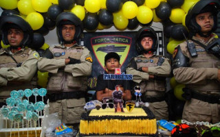 Festa de Aniversário de 10 anos de Victor Júnior foi inspirada na Força Tática da PM