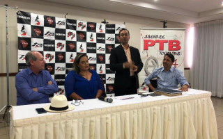 Evento do PTB realizado em Palmas, nesta quarta-feira, 13 de fevereiro