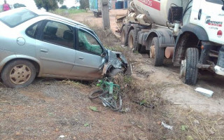 Acidente ocorreu na BR 153, na tarde desta quinta-feira (14).