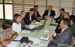 A reunião ocorreu durante toda a tarde e só terminou no início da noite, no Palácio Araguaia.
