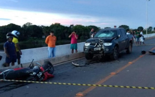 Acidente ocorreu sobre a ponte no setor Lago Sul.