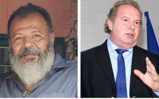 Pastor e Campo da PM Nelcivan Costa Feitosa e o Governador Mauro Carlesse
