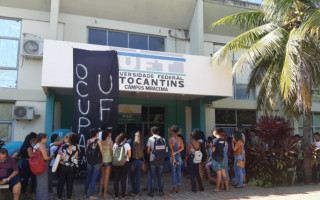 Acadêmicos no Campus da UFT de Miracema do Tocantins