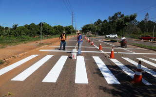 Equipes estão trabalhando nas avenidas Filadélfia e Cônego João Lima e seguem os padrões de sinalização especificados pelo Contran