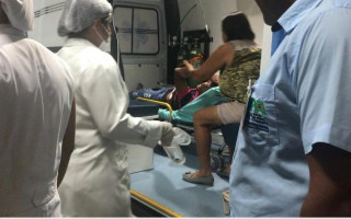 Vítima foi transferida da UPA para o Hospital Regional de Araguaína.