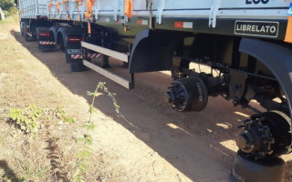 Caminhão teve 27 rodas roubadas em Guaraí 