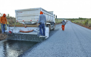 Obras de reconstrução do asfalto nas rodovias TO-040 e TO-110