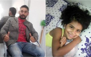 Daniel Rubens Pereira Costa, de 28 anos, e Laura Medeiros Costa, de 7 anos
