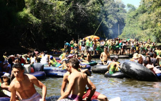 O percurso é de 10 quilômetros e leva cerca de cinco horas para ser concluído