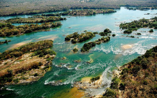 Vista aérea do arquipélago do Tropeço, em Peixe