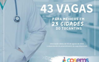 A validade das vagas vai até o dia 05 de agosto