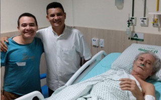 Milton Correa Fontes, 70 anos, no Hospital