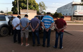 Cinco suspeitos foram presos em Lagoa da Confusão 