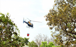 Ciopaer participa de combate a incêndio na Serra do Lajeado, em Palmas