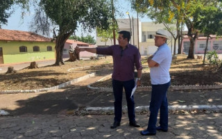 Vereador visitou o local acompanhado do prefeito Ronaldo Dimas. 