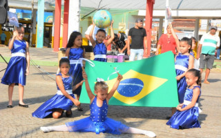 Na abertura da semana, os alunos municipais apresentaram temas sobre preservação ambiental