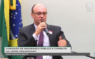 Secretário de Estado da Segurança Pública Cristiano Sampaio em audiência na Câmara dos Deputados