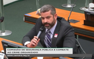 Delegado José Anchieta durante audiência pública na Câmara dos Deputados. 