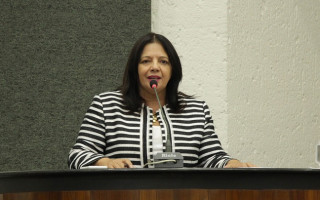 Valderez Castelo Branco (PP), na sessão desta quarta-feira, 02, na Assembleia Legislativa.