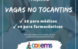 As vagas são distribuídas em 20 cidades do Estado.