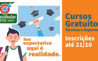 As inscrições começam na próxima segunda-feira, 16, e seguem até 21 de outubro.