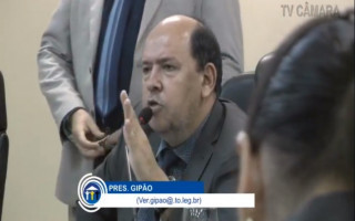 Presidênte da Câmara de Araguaína, Vereador Gipão.