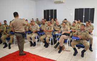 Policiais militares durante curso de TCO realizado em Palmas.
