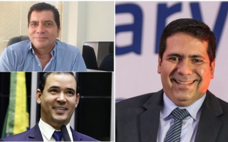Carlos Amastha, Vicentinho Júnior e Marcus Marcelo 