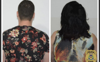Casal foi preso pela Polícia Civil em Palmas.