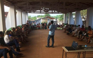 A BRK realizou uma ação de educação sanitária e ambiental para os moradores do Povoado Manchão do Meio, em Xambioá.