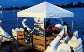 Pedalinho avaliado em R$ 5 mil desparece no Lago Azul