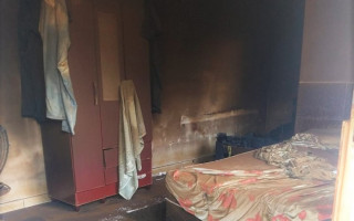  Fumaça ocasionada pelo fogo pode ter provocado a morte do morador de 37 anos