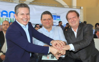  Governador Mauro Carlesse e ministro da infraestrutura, Tarcísio Freitas