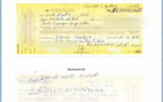 Segundo a perícia, documento foi assinado pelo vice-prefeito
