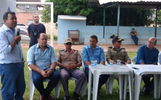 Deputado Est. Elenil da Penha em coletiva com o prefeito Ronaldo Dimas