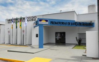 Fachada das Promotorias de Justiça de Araguaína.