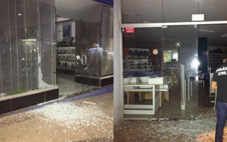 Duas lojas no centro comercial de Araguaína foram alvo de criminosos na madrugada desta quinta-feira, 14.