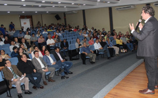 O lançamento dos editais aconteceu no auditório do Palácio Araguaia.