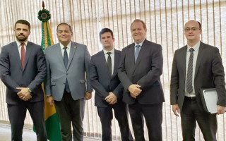 Mauro Carlesse em audiência ministro da Justiça, Sérgio Moro 